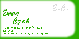 emma czeh business card